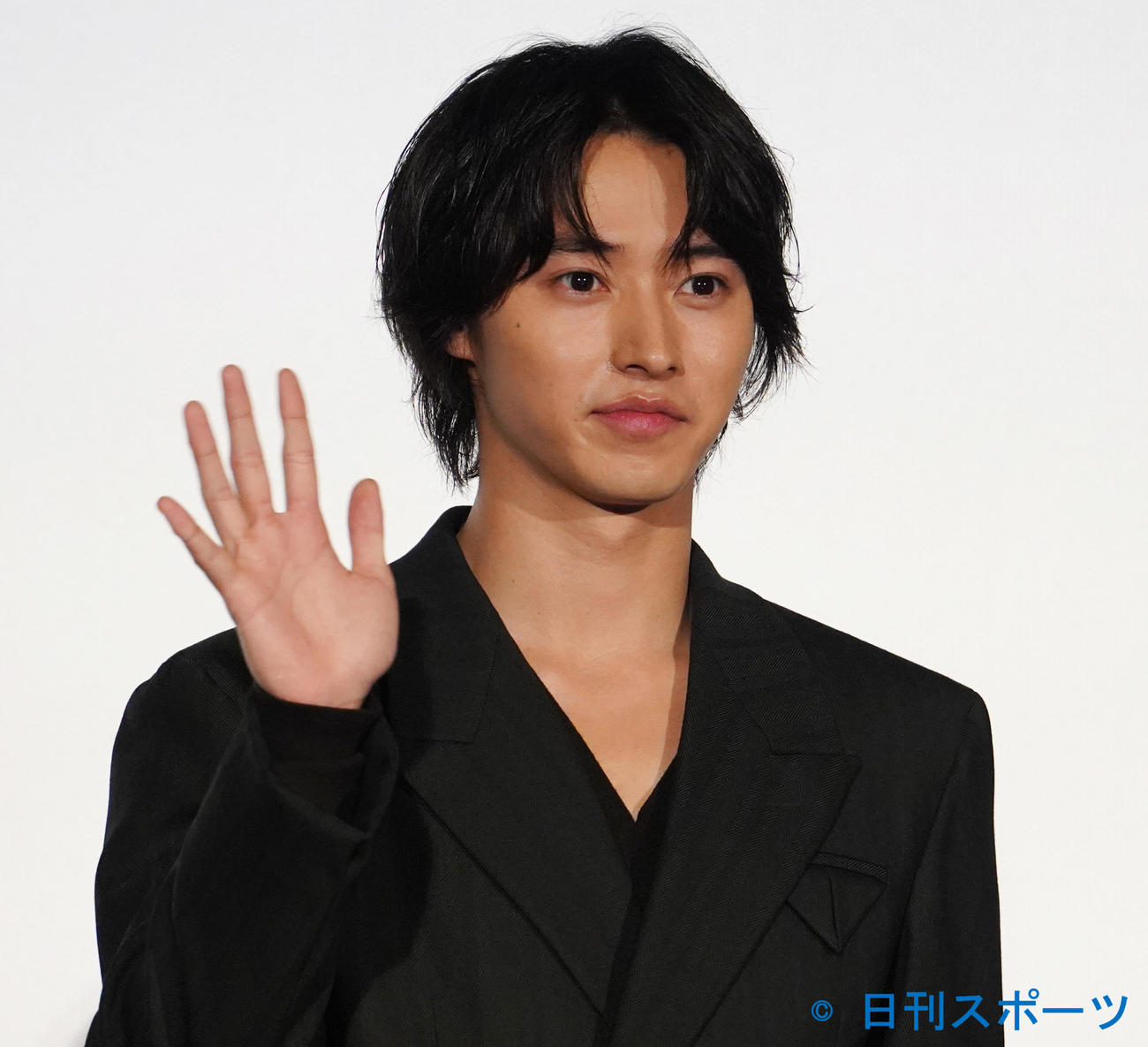 イベントに登壇した、山崎賢人（撮影・佐藤勝亮）