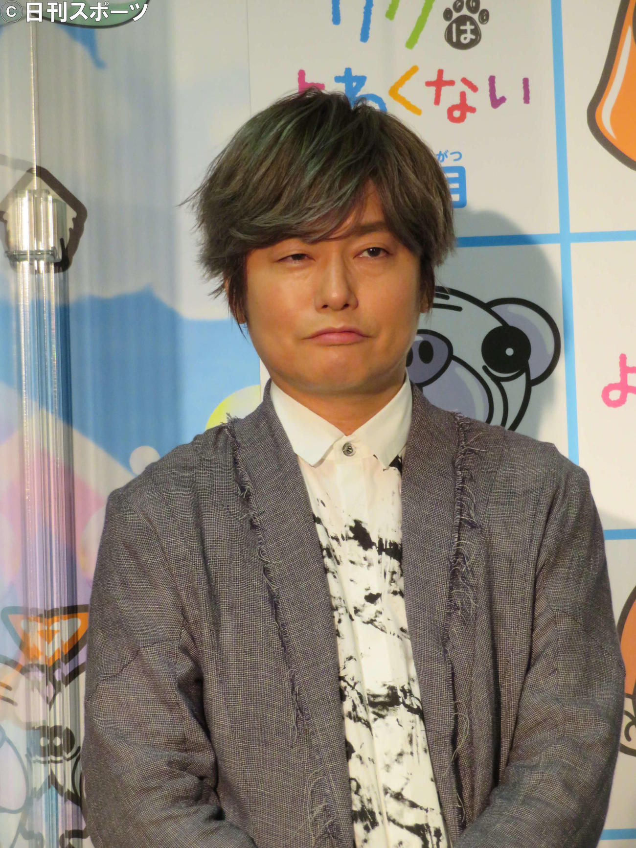 アニメ映画「リクはよわくない」アフレコ終了報告会に出席した森久保祥太郎（撮影・村上幸将）