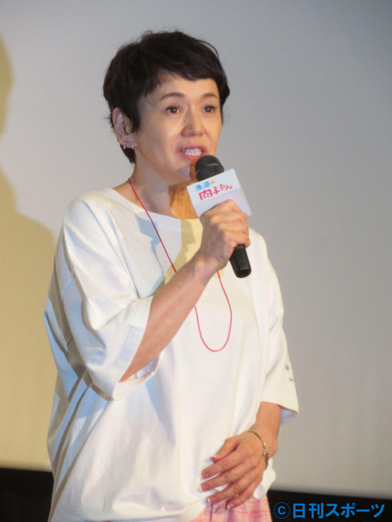 アニメ映画「漁港の肉子ちゃん」（渡辺歩監督）トークイベントでに登壇した大竹しのぶ（撮影・村上幸将）