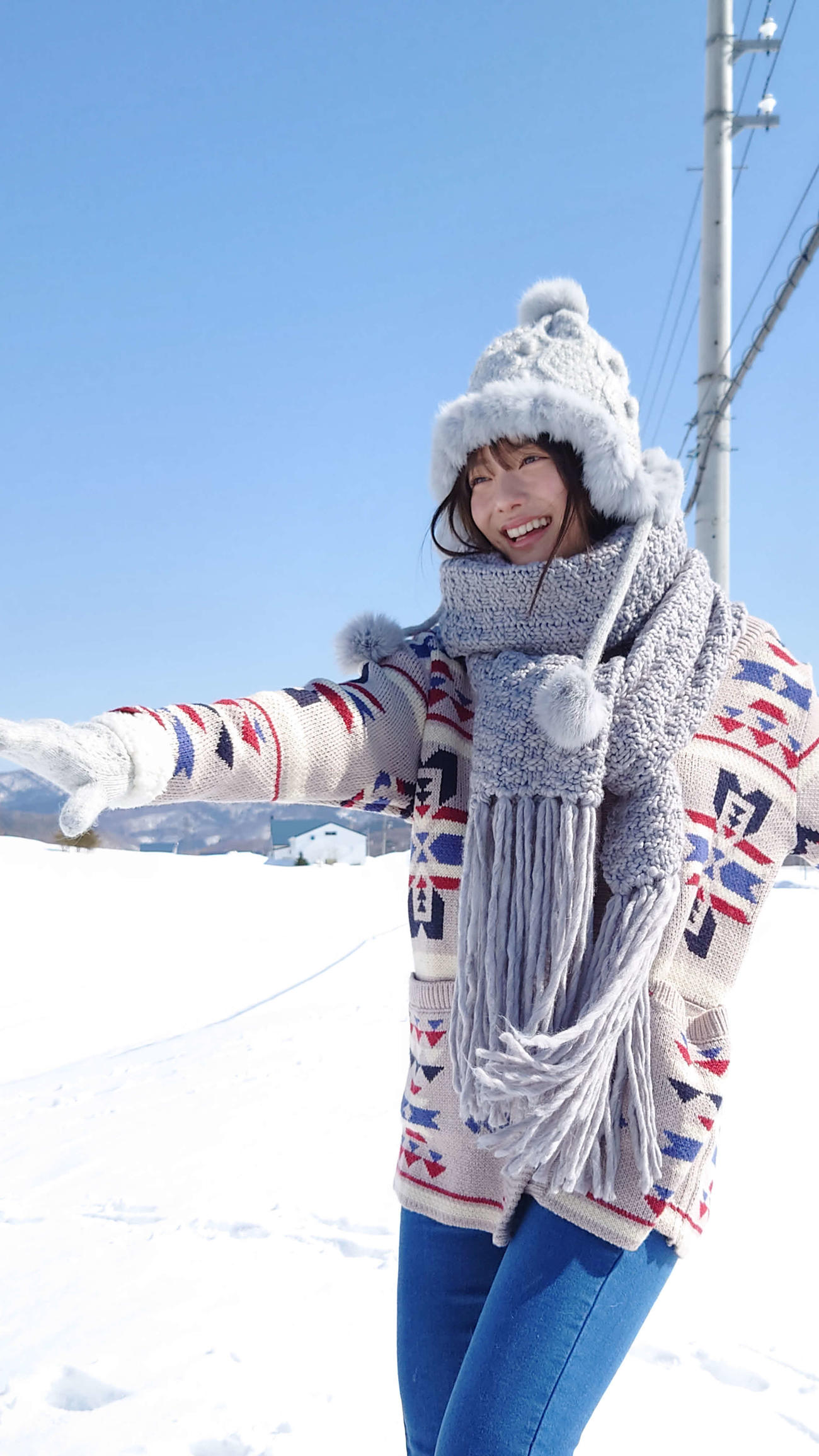 櫻坂46田村保乃初写真集のオフショット　撮影／Takeo Dec．