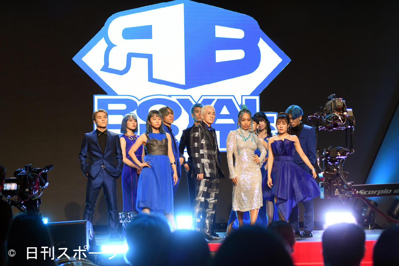 「D．LEAGUE 20－21 AWARD SHOW」に登場したavex ROYALBRATS（撮影・大友陽平）