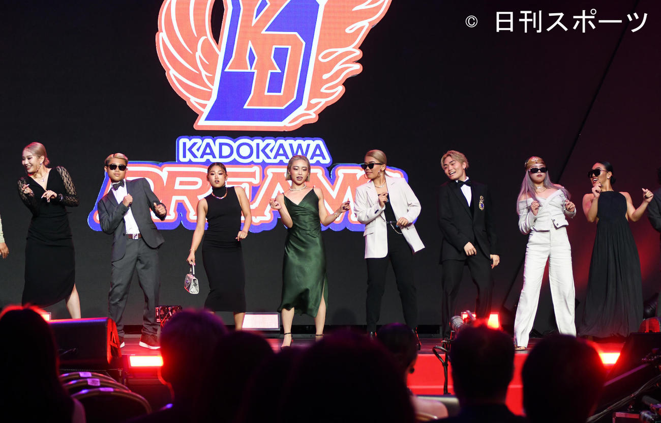 「D．LEAGUE 20－21 AWARD SHOW」に登場したKADOKAWA DREAMS（撮影・大友陽平）