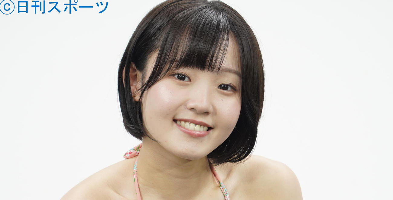 イベントを行った、花咲ひより（撮影・佐藤勝亮）