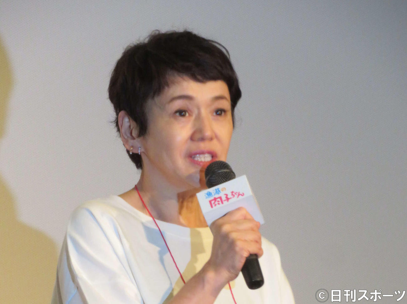 アニメ映画「漁港の肉子ちゃん」（渡辺歩監督）トークイベントに登壇した大竹しのぶ（撮影・村上幸将）