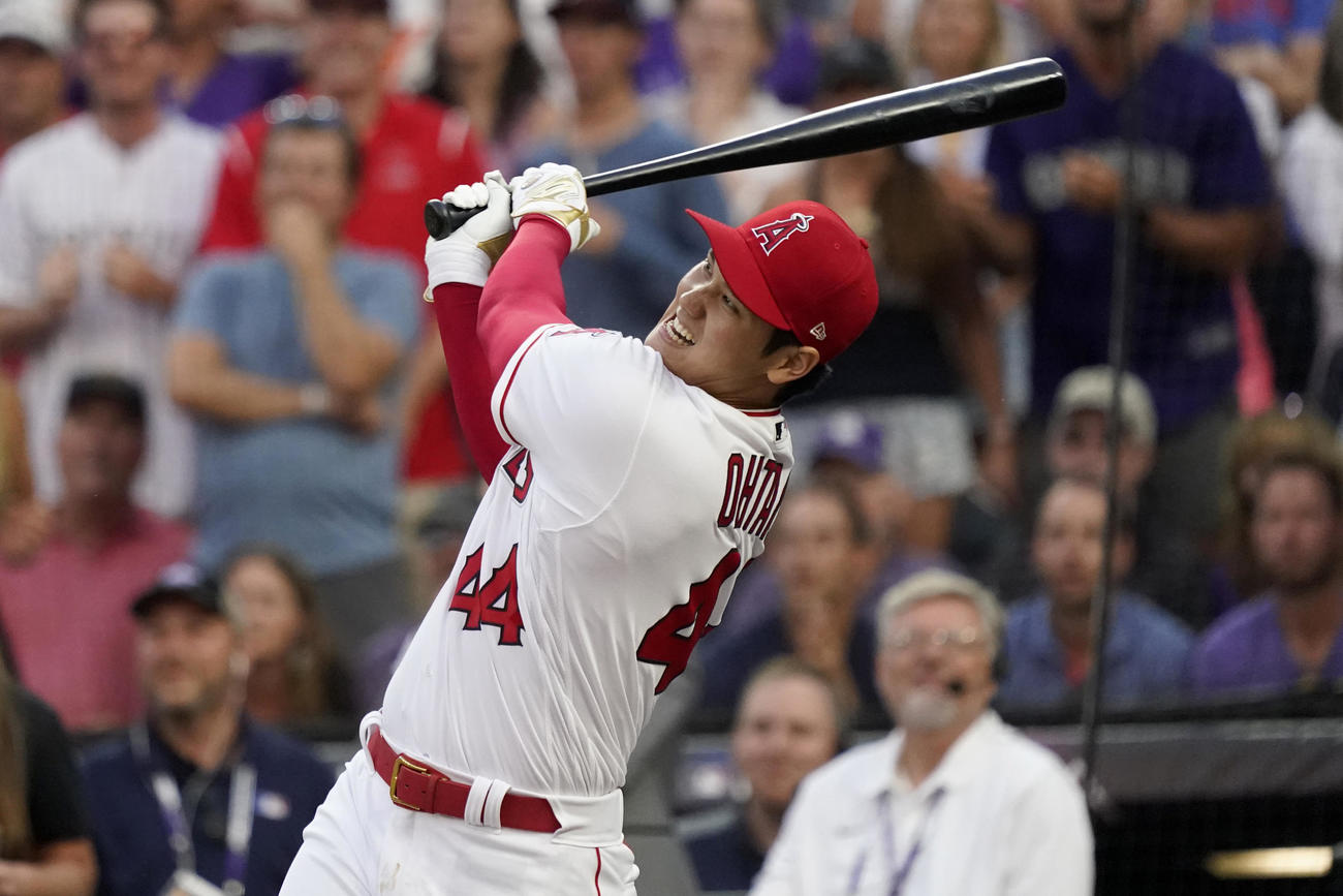 ホームランダービーに出場した大谷（AP）