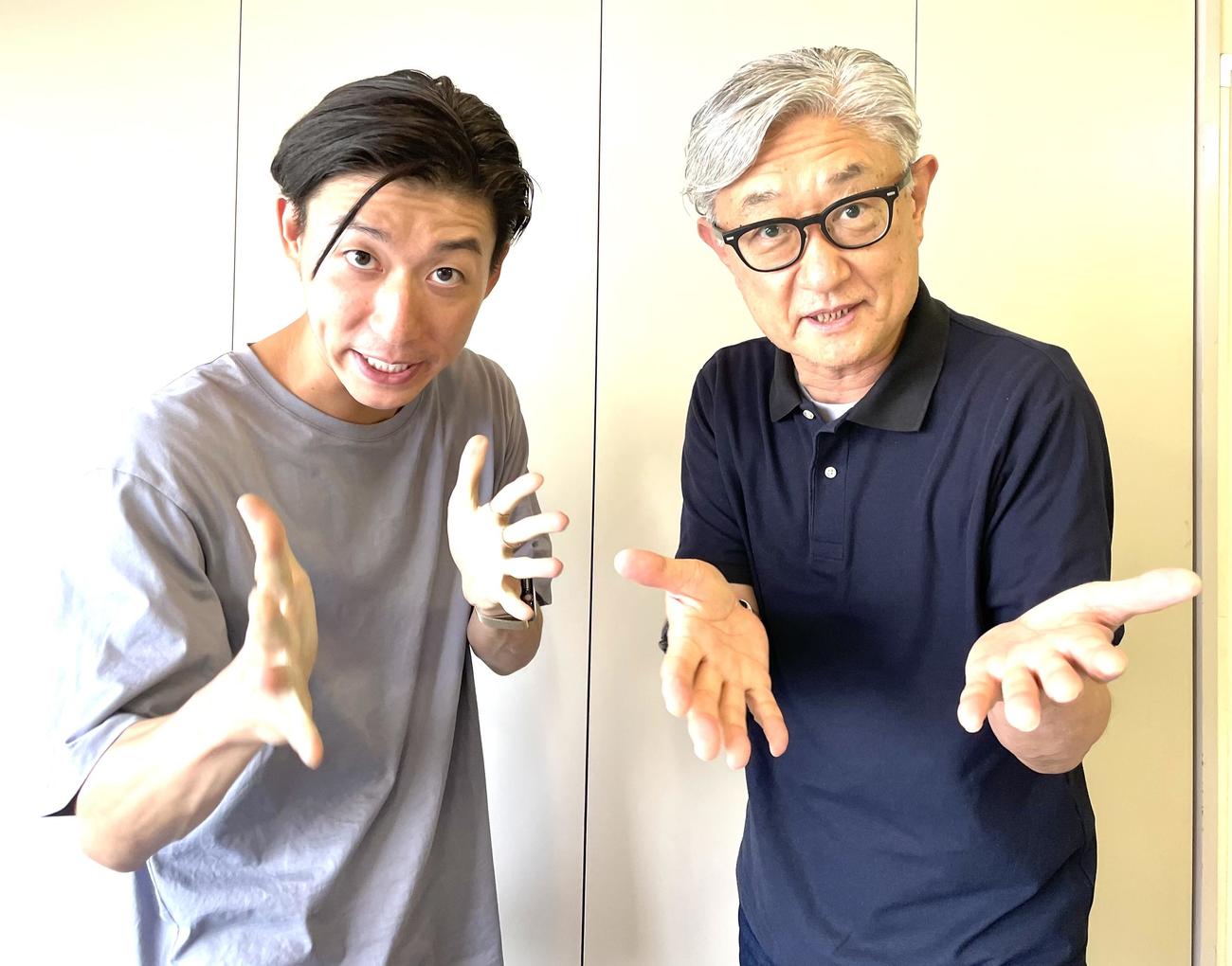 「Tokyo Tokyo FESTIVAL」を盛り上げるべくダンス映像作品を撮影中の生島翔（左）と堤幸彦監督