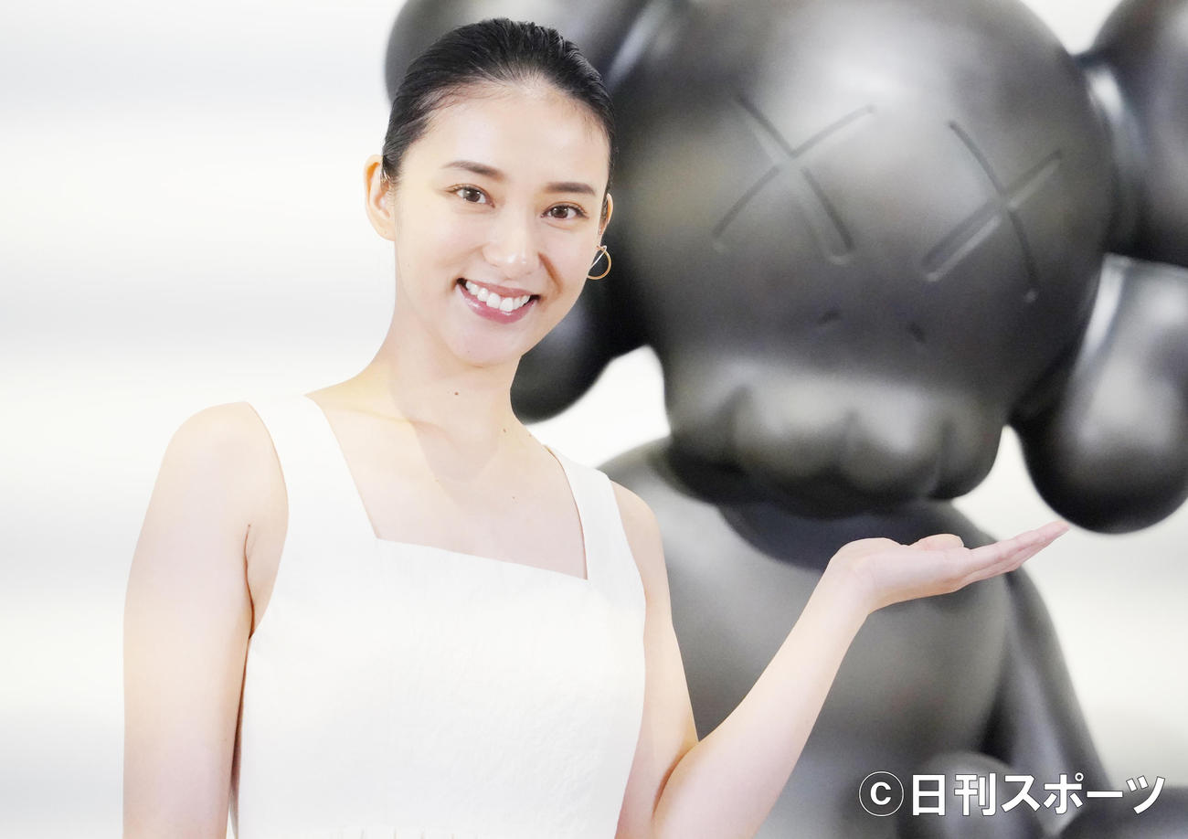 イベントに出席した武井咲（撮影・佐藤勝亮）