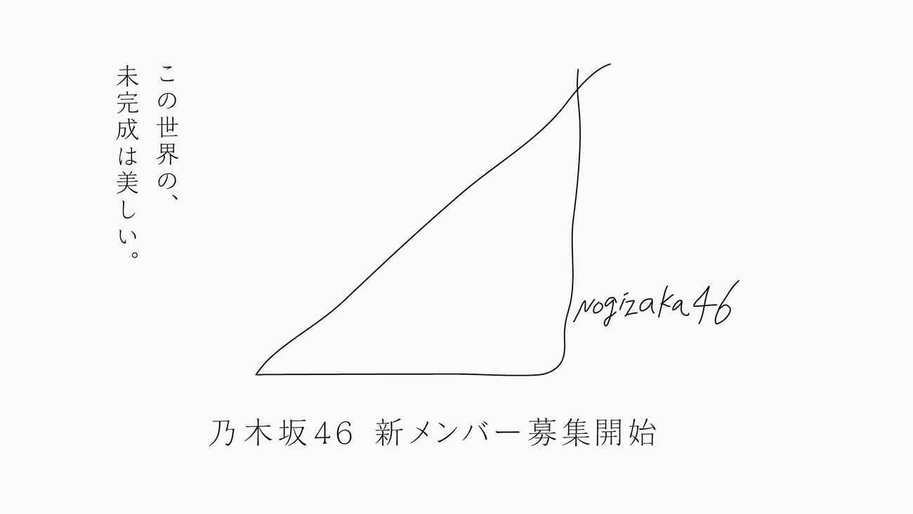 乃木坂46新メンバー募集オーディションのキービジュアル
