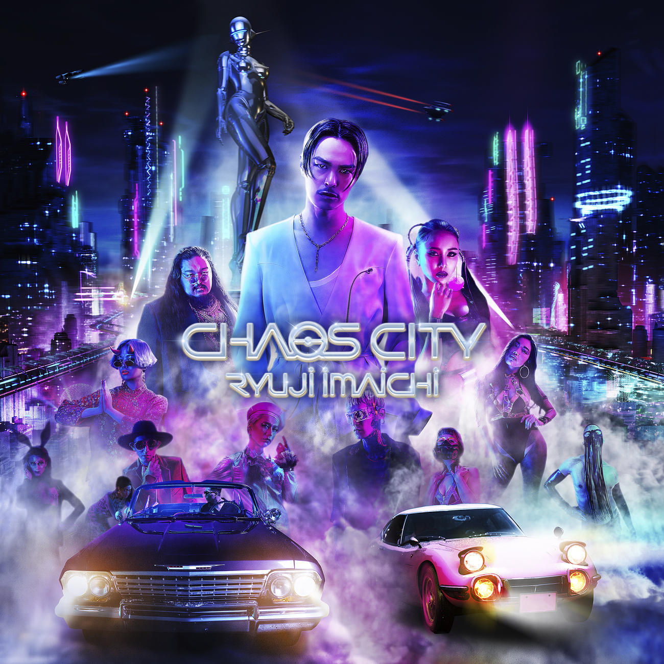 今市隆二の約1年半ぶりのソロアルバム「CHAOS CITY」ジャケット写真