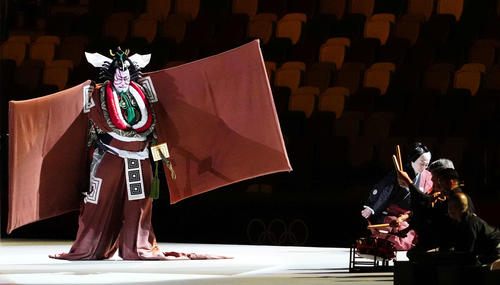 東京五輪開会式に出演する市川海老蔵（撮影・江口和貴）