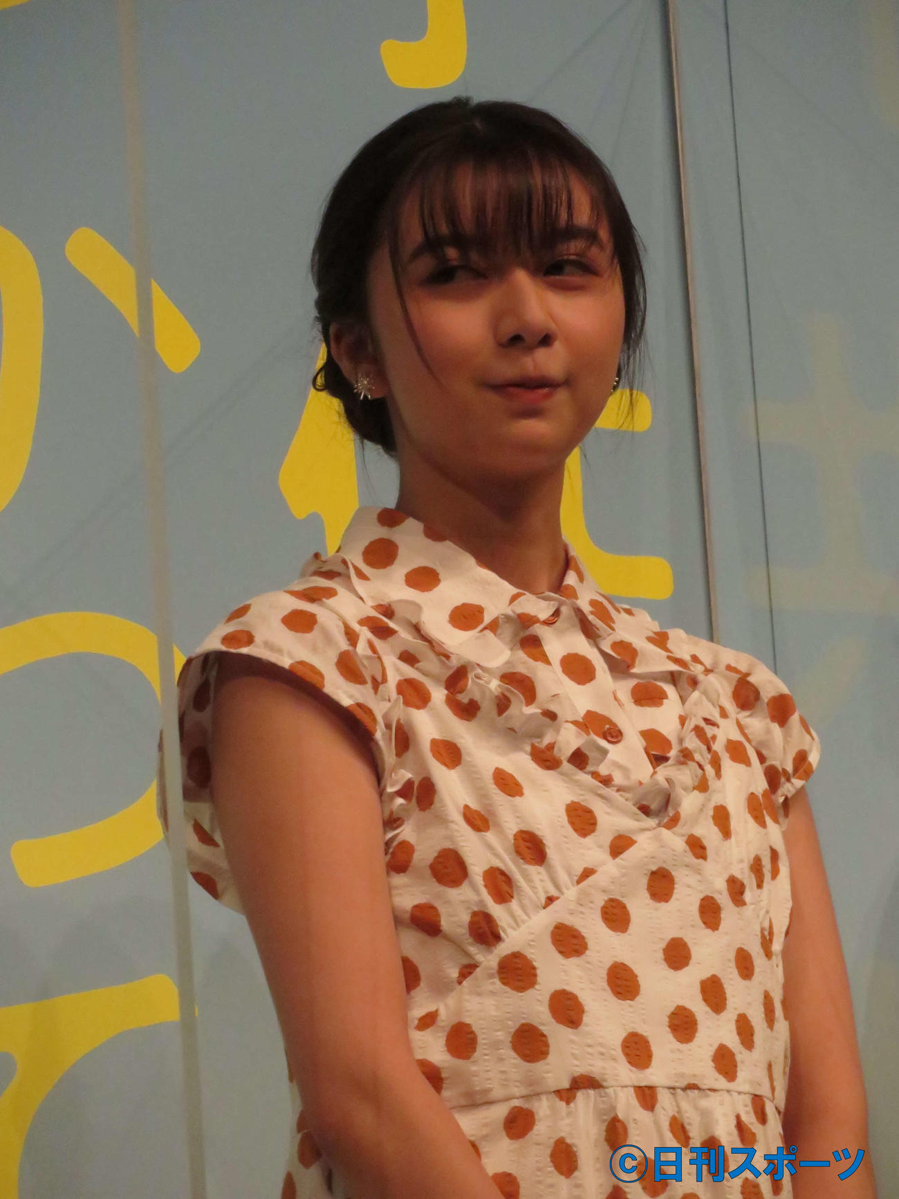 映画「子供はわかってあげない」完成披露上映会に登壇した上白石萌歌（撮影・村上幸将）