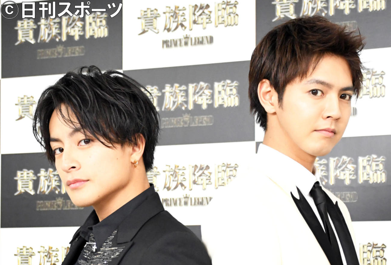 GENERATIONS白濱亜嵐（左）と片寄涼太（2020年2月撮影）