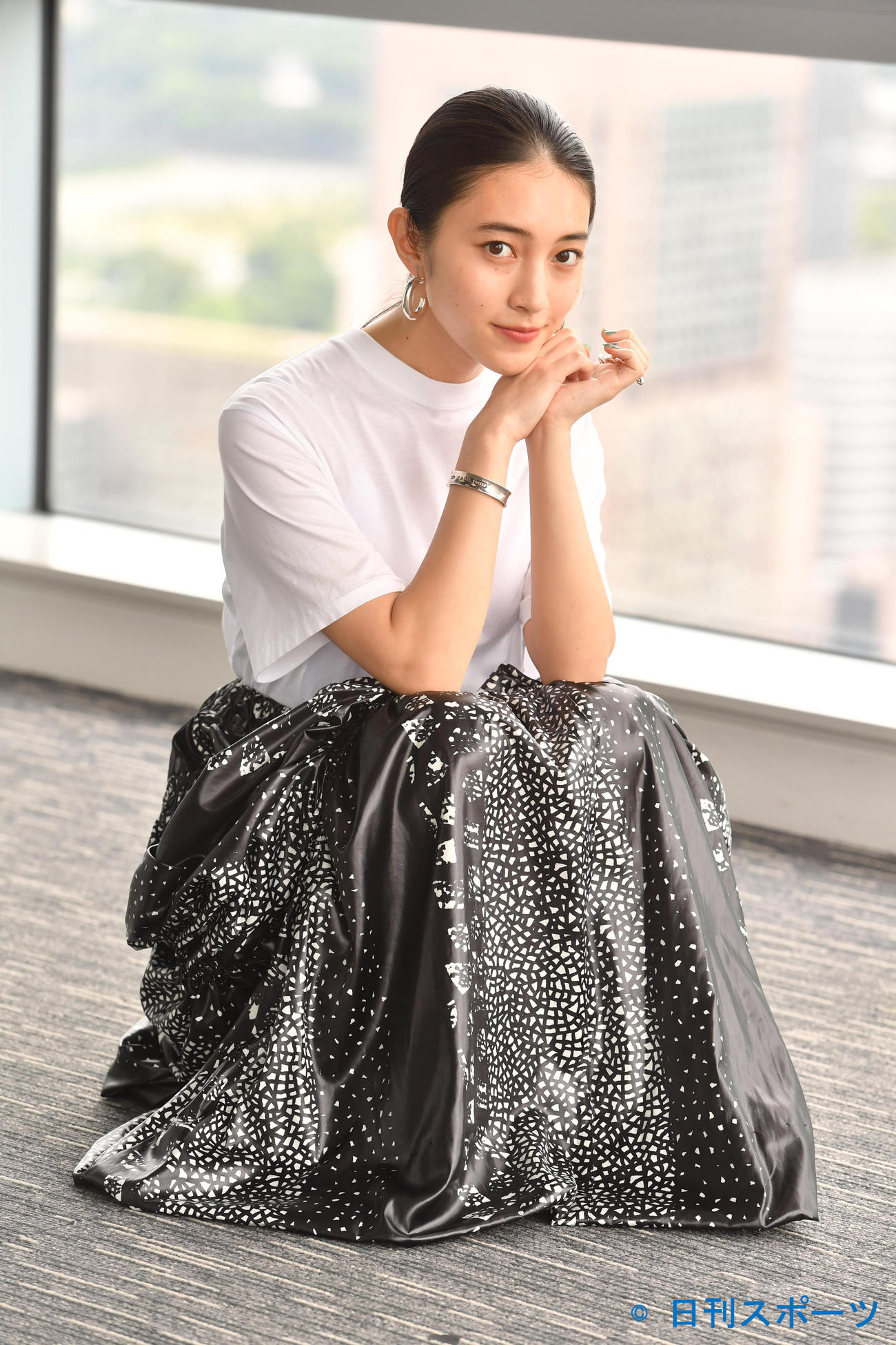 日本テレビの深夜ドラマ「武士スタント逢坂くん！」のヒロイン役の久保田紗友（撮影・柴田隆二）