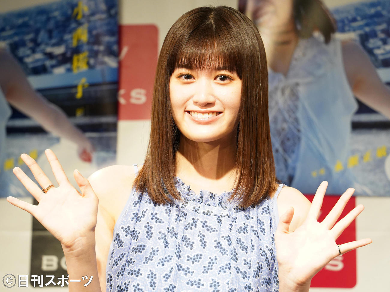 会見を行った小西桜子（撮影・佐藤勝亮）
