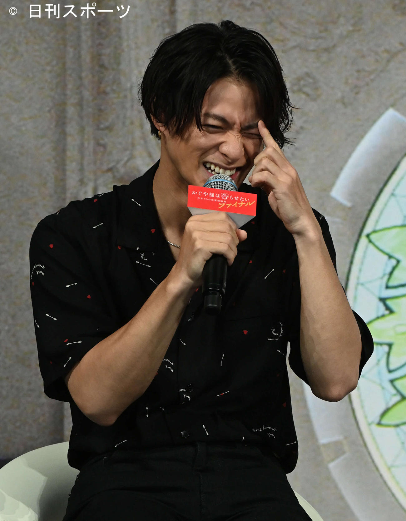 映画「かぐや様は告らせたい　ファイナル」の直前イベントで高校生の悩み相談に答える平野紫耀（撮影・山崎安昭）