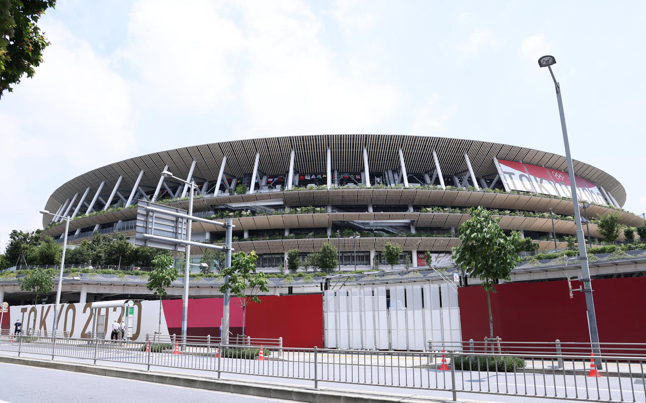 国立競技場（2021年7月20日撮影）