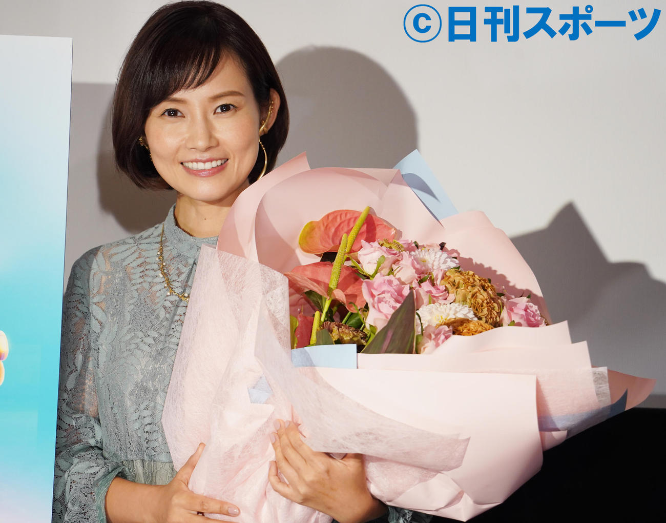 イベントに登壇した、安倍なつみ（撮影・佐藤勝亮）