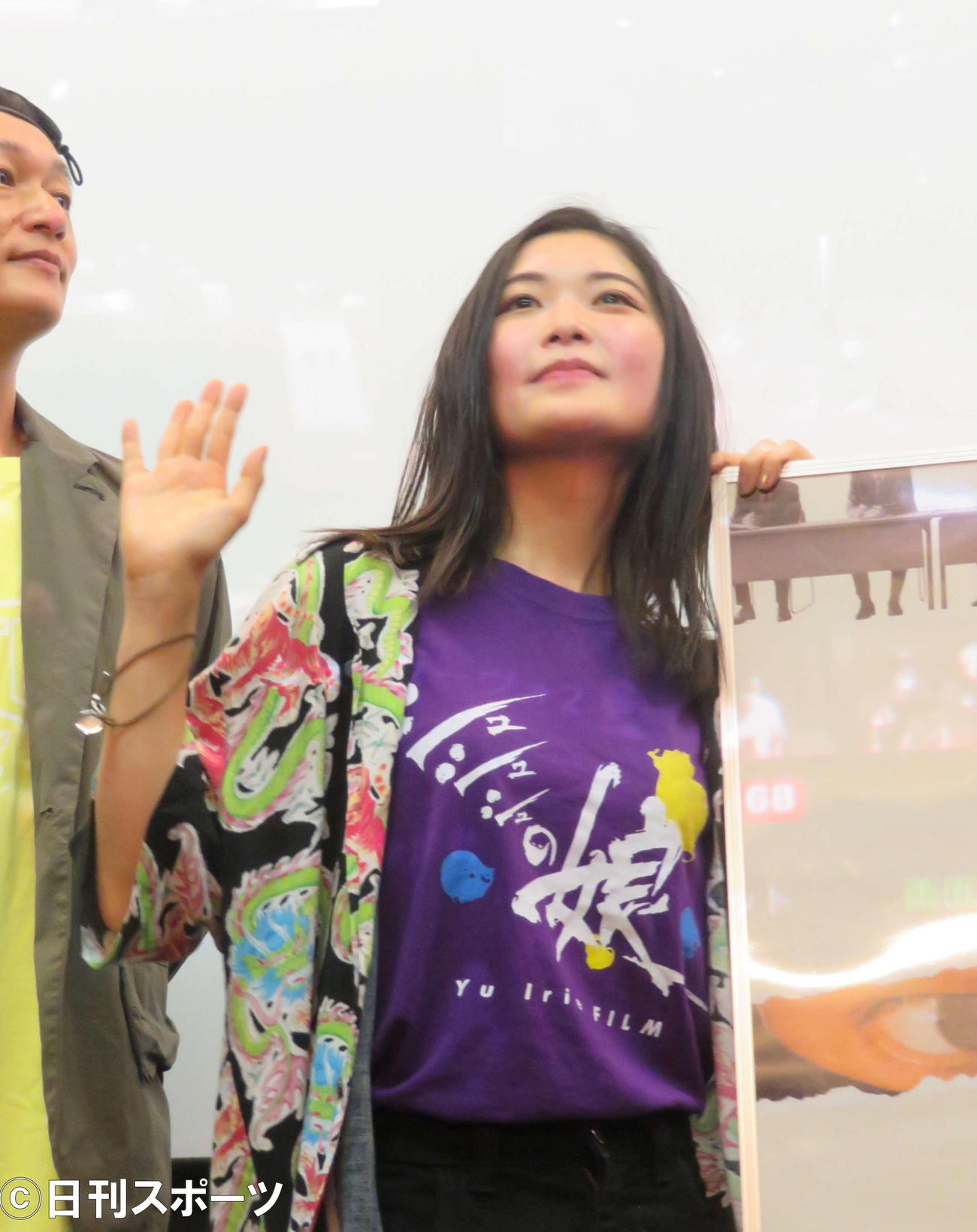 映画「シュシュシュの娘」プレミア試写会に登壇した根矢涼香（撮影・村上幸将）