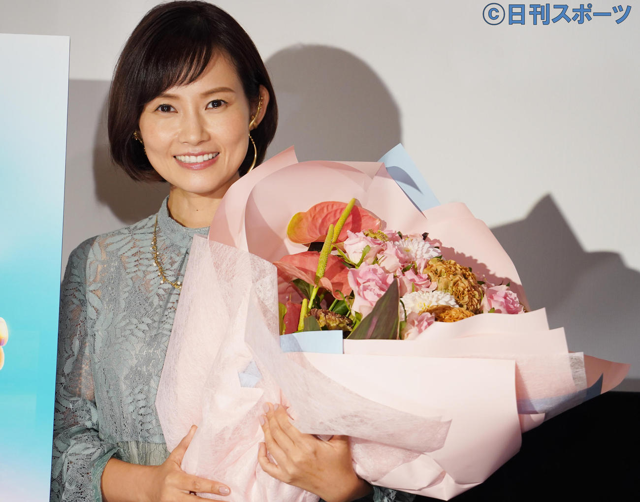 イベントに登壇した、安倍なつみ（撮影・佐藤勝亮）