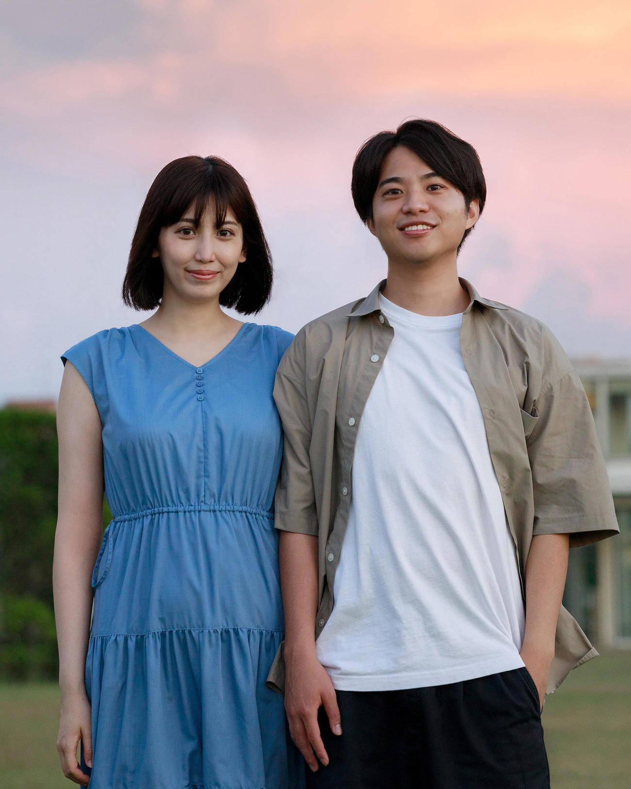 結婚を発表した梅田えりか（左）と後藤寛勝氏(C)Kota Yoshida