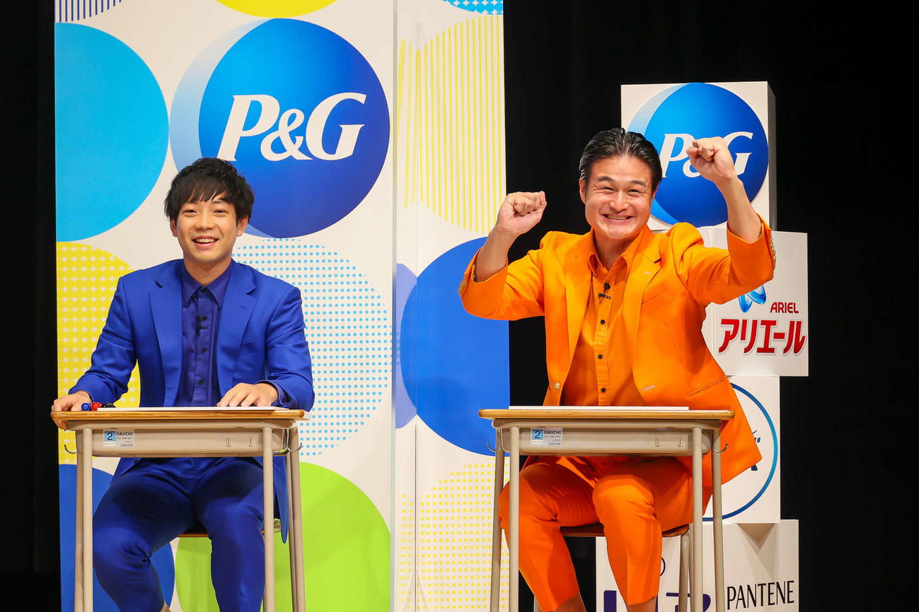 P＆G夏休み特別企画「みんなでサステナブルな未来を考えるオンライン特別授業」に出席した高岸宏行（右）と前田裕太