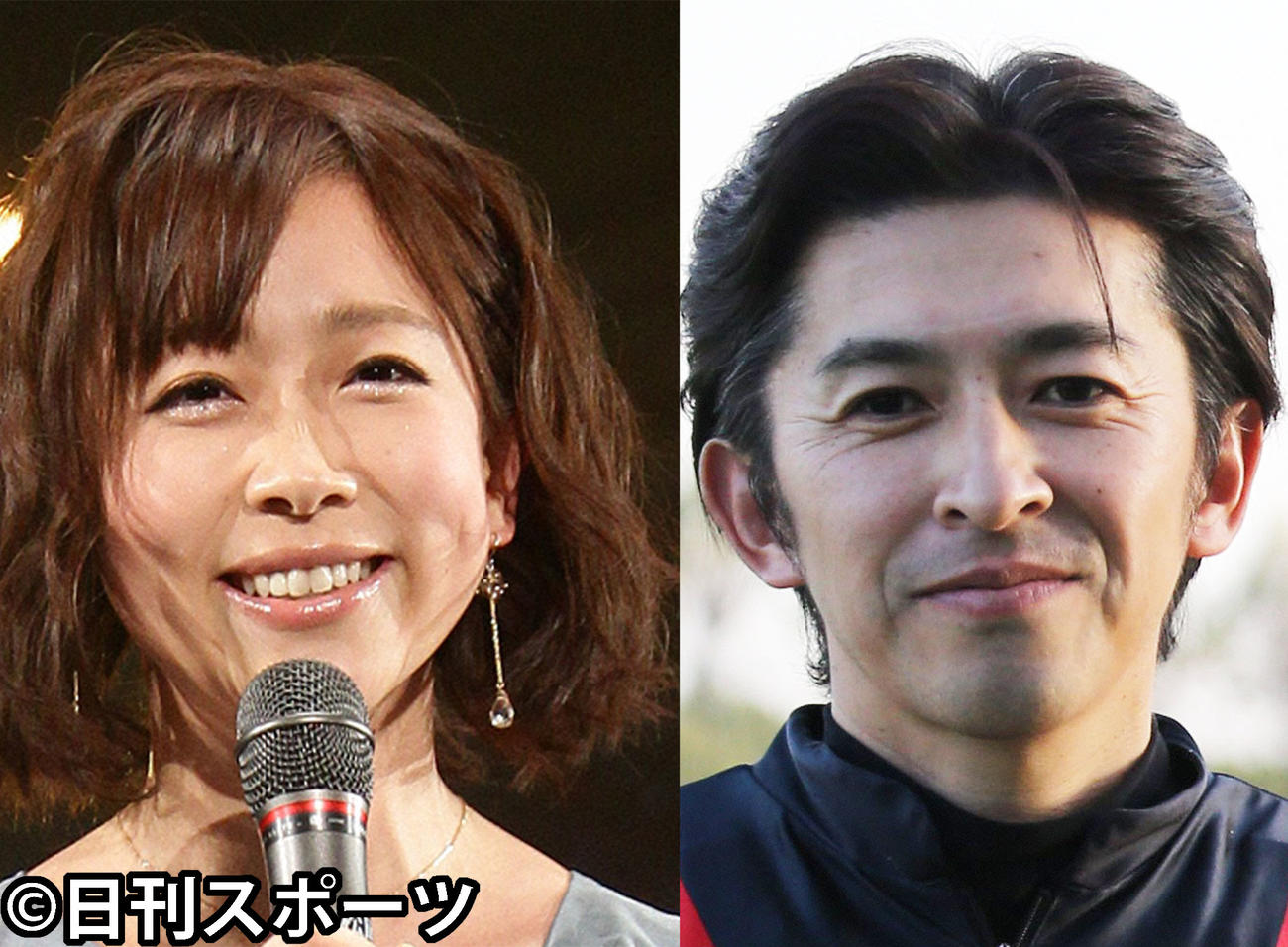 松尾翠アナウンサー（左）と福永祐一騎手