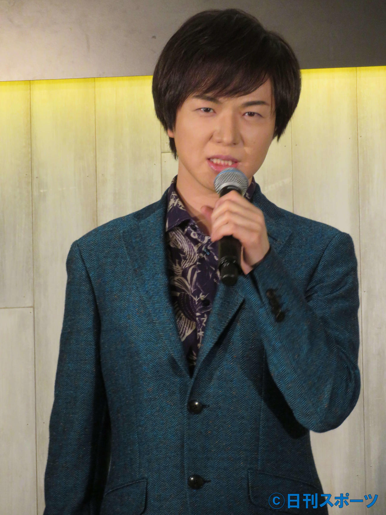 デビュー20周年記念シングル「プラハの橋」の発売記念イベントを行った竹島宏（撮影・三須佳夏）