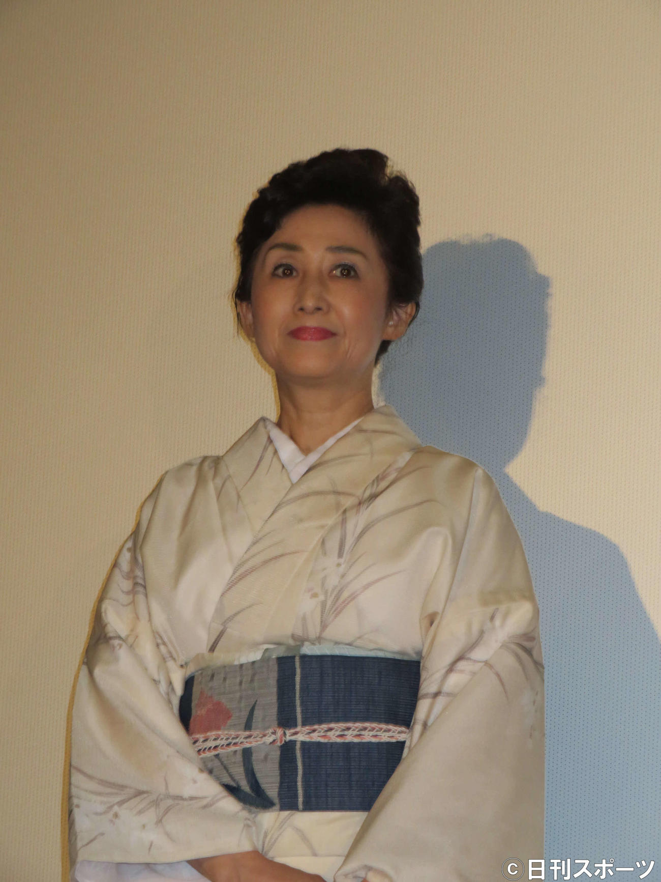 映画「夢判断、そして恐怖体験へ」初日舞台あいさつ
に登壇した芦川よしみ（撮影・村上幸将）