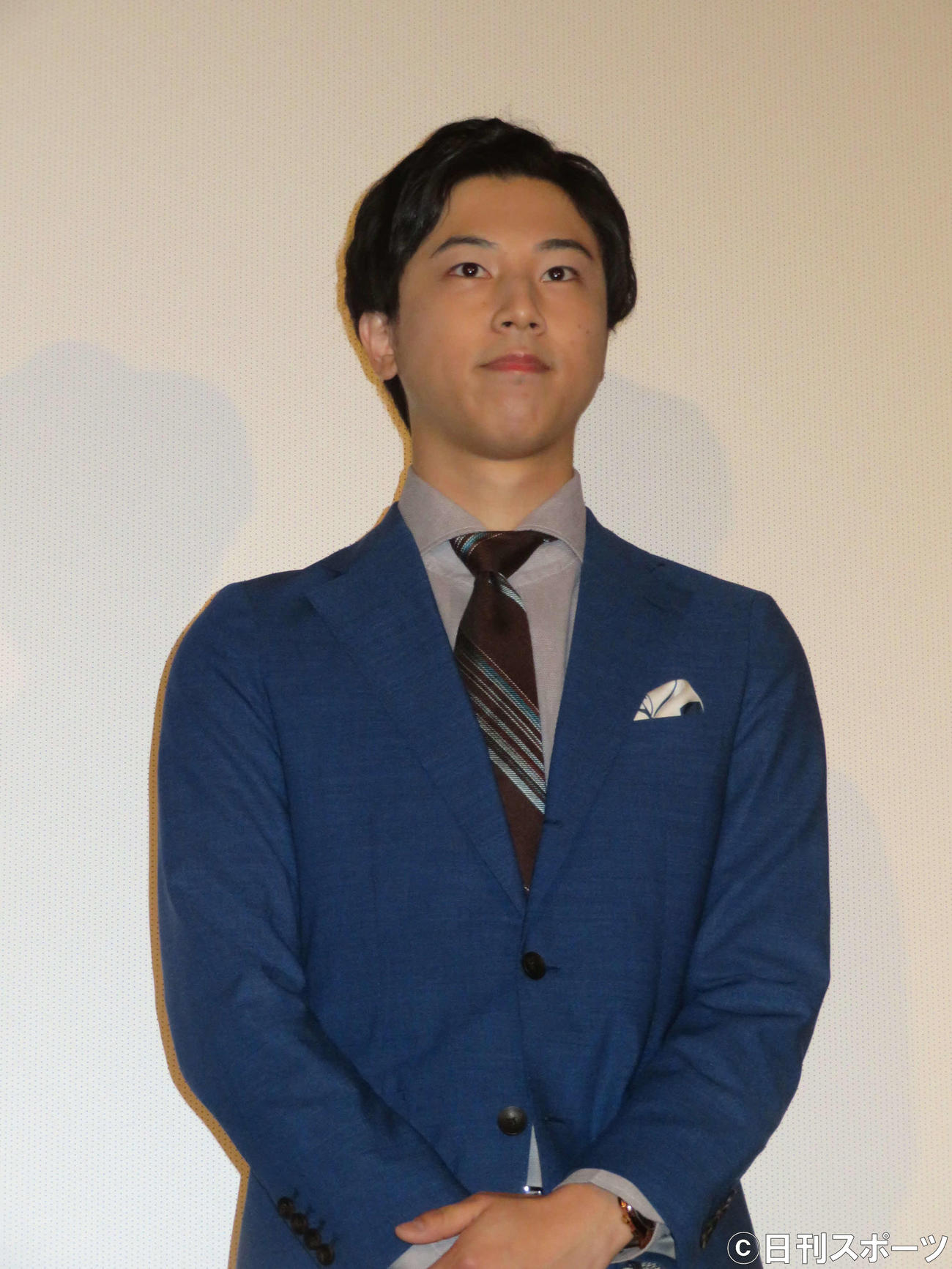 映画「夢判断、そして恐怖体験へ」初日舞台あいさつ
に登壇した青木涼（撮影・村上幸将）