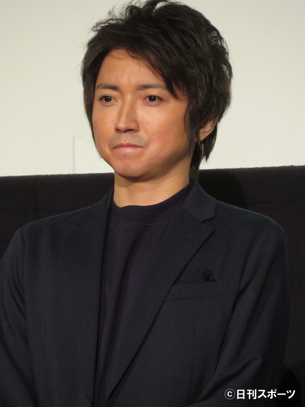 映画「鳩の撃退法」の公開初日舞台あいさつに登壇した藤原竜也（撮影・三須佳夏）