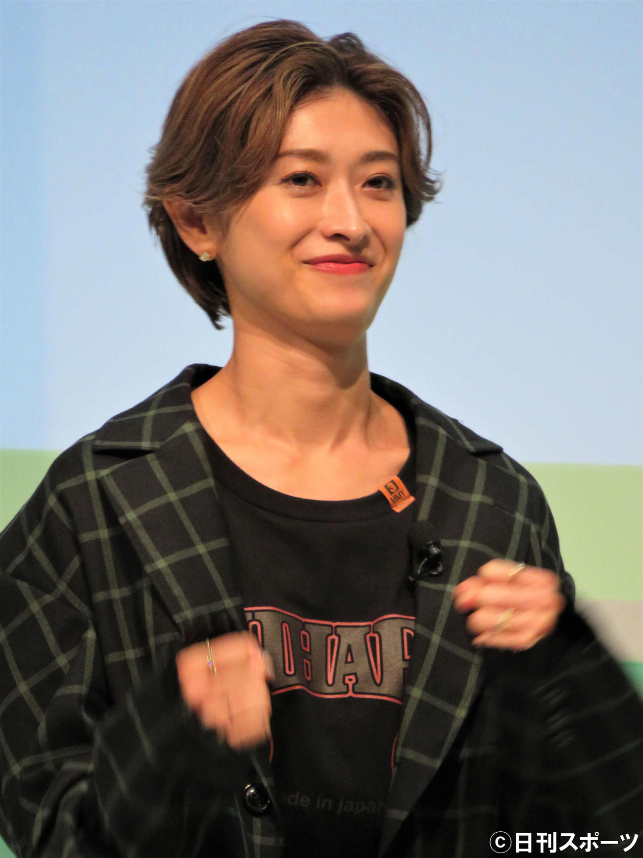 「ベルギーヨーグルト　ピュアナチュール　リニューアル発表会」に出席した山田優（撮影・三須佳夏）
