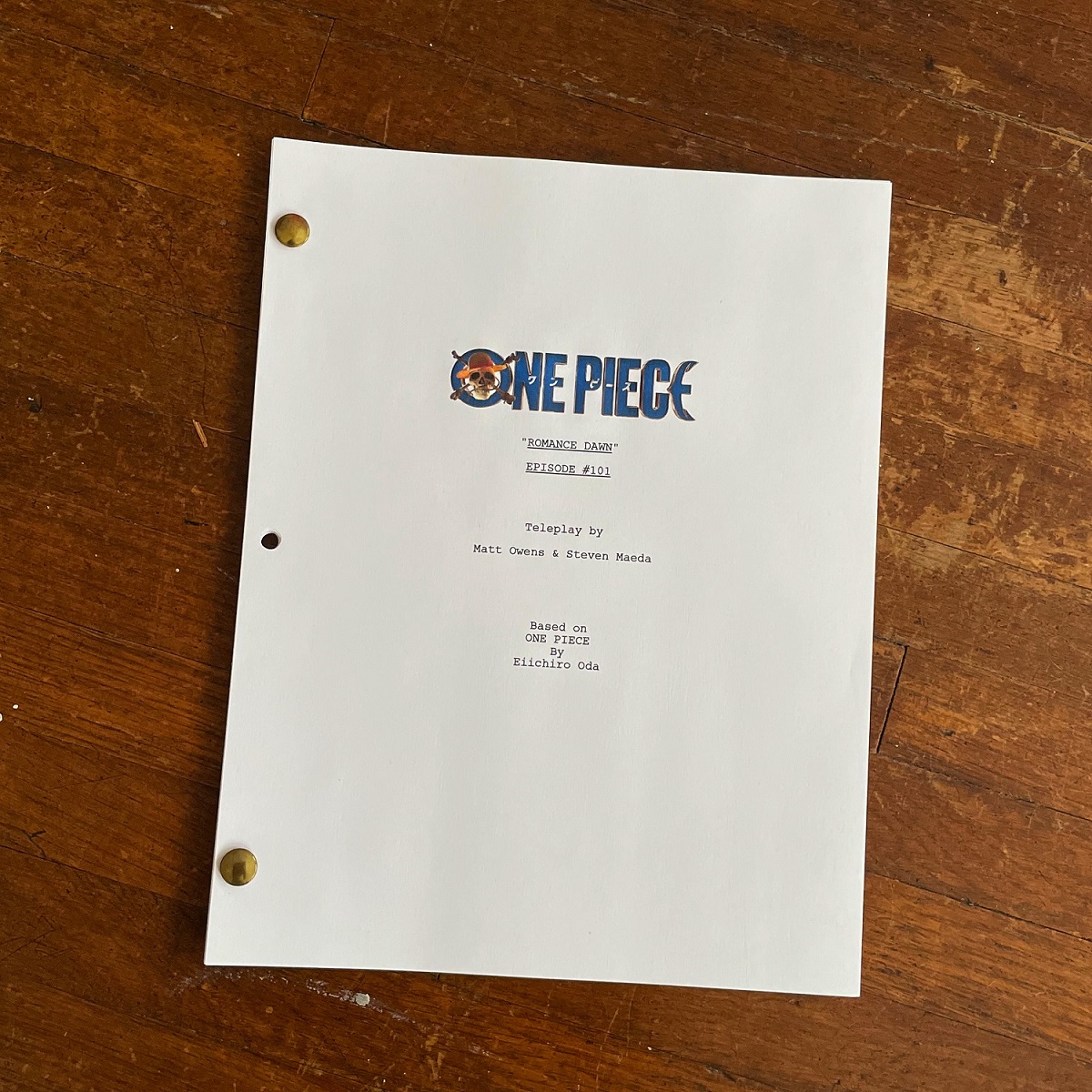 NETFLIXで全世界独占配信される「ONE PIECE（ワンピース）」実写版ドラマシリーズの台本