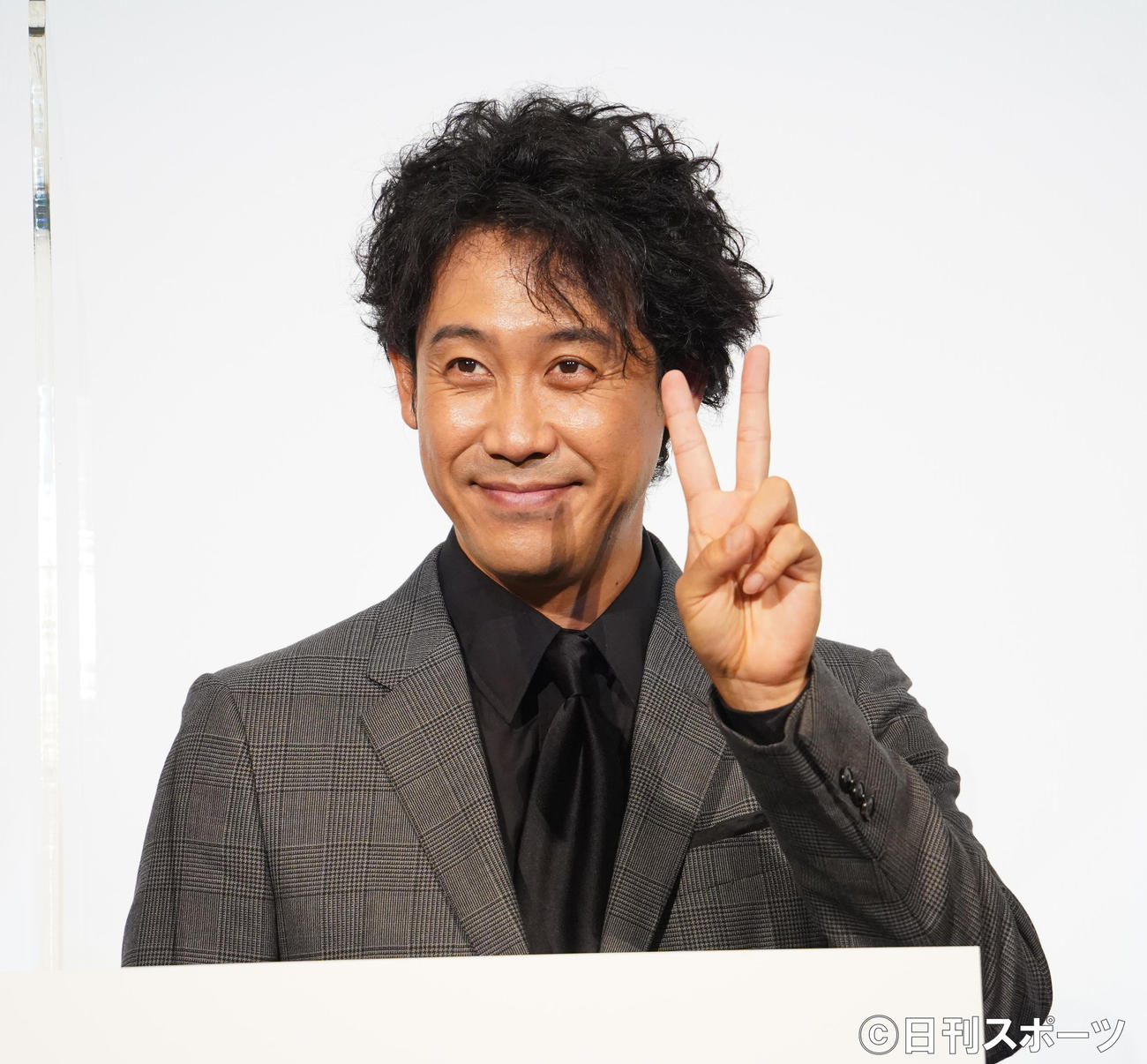 イベントに登壇した、TEAM NACSの大泉洋（撮影・佐藤勝亮）