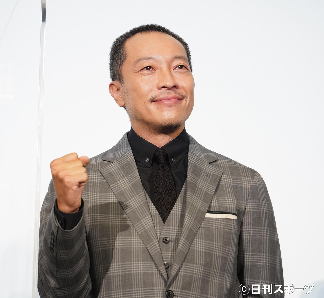 イベントに登壇したTEAM NACSの音尾琢真（撮影・佐藤勝亮）