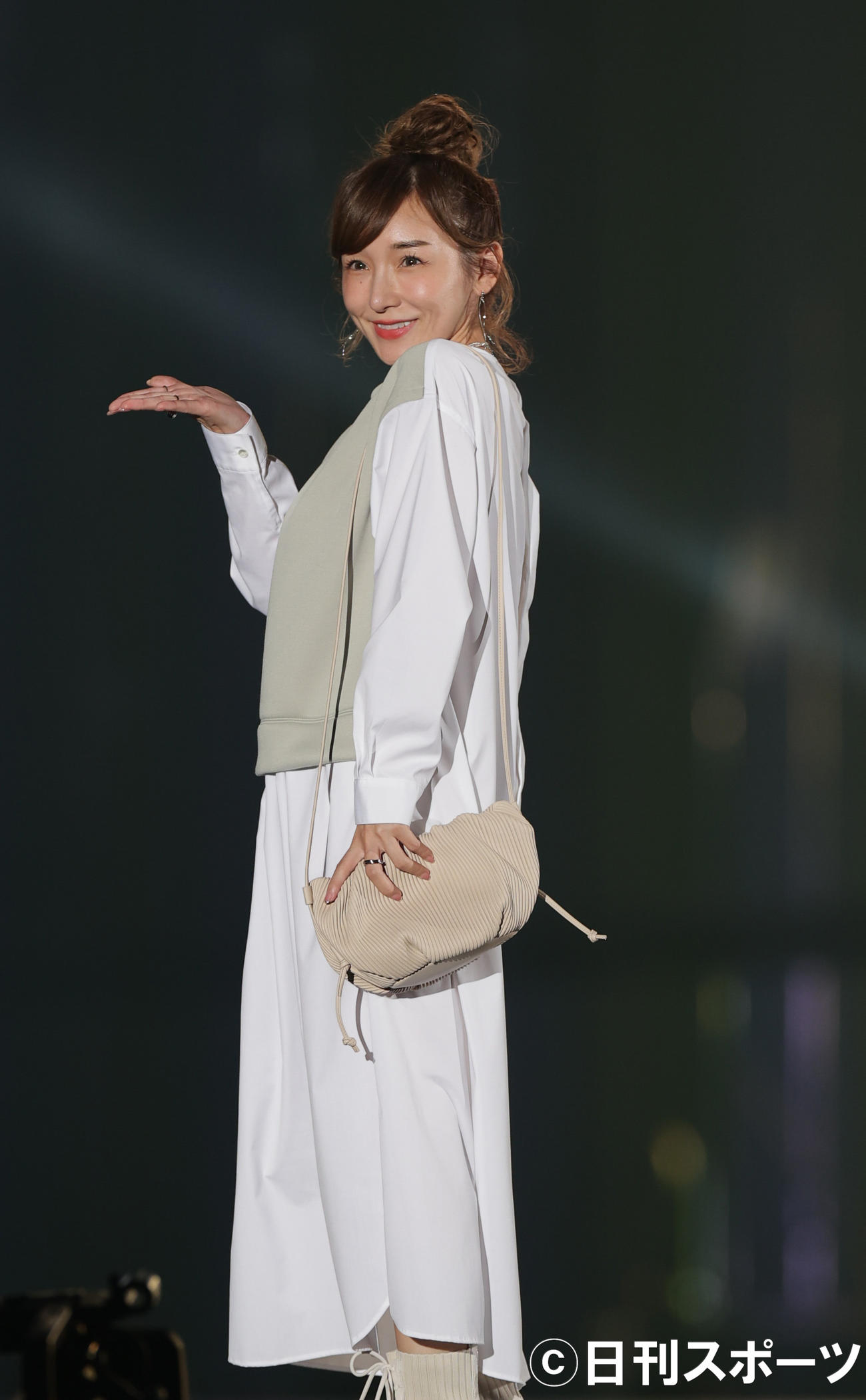 関西コレクションに出演した加護亜依（撮影・清水貴仁）