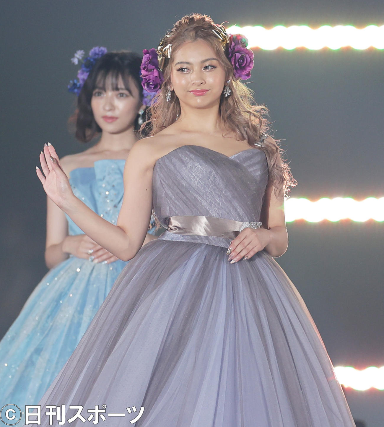 関西コレクション　出演する木村有希（ゆきぽよ）（撮影・清水貴仁）
