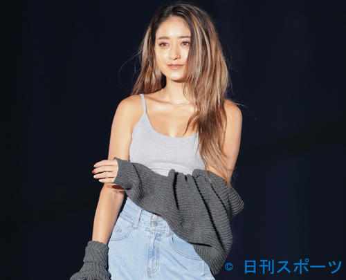 関西コレクションに出演する池田美優（撮影・清水貴仁）
