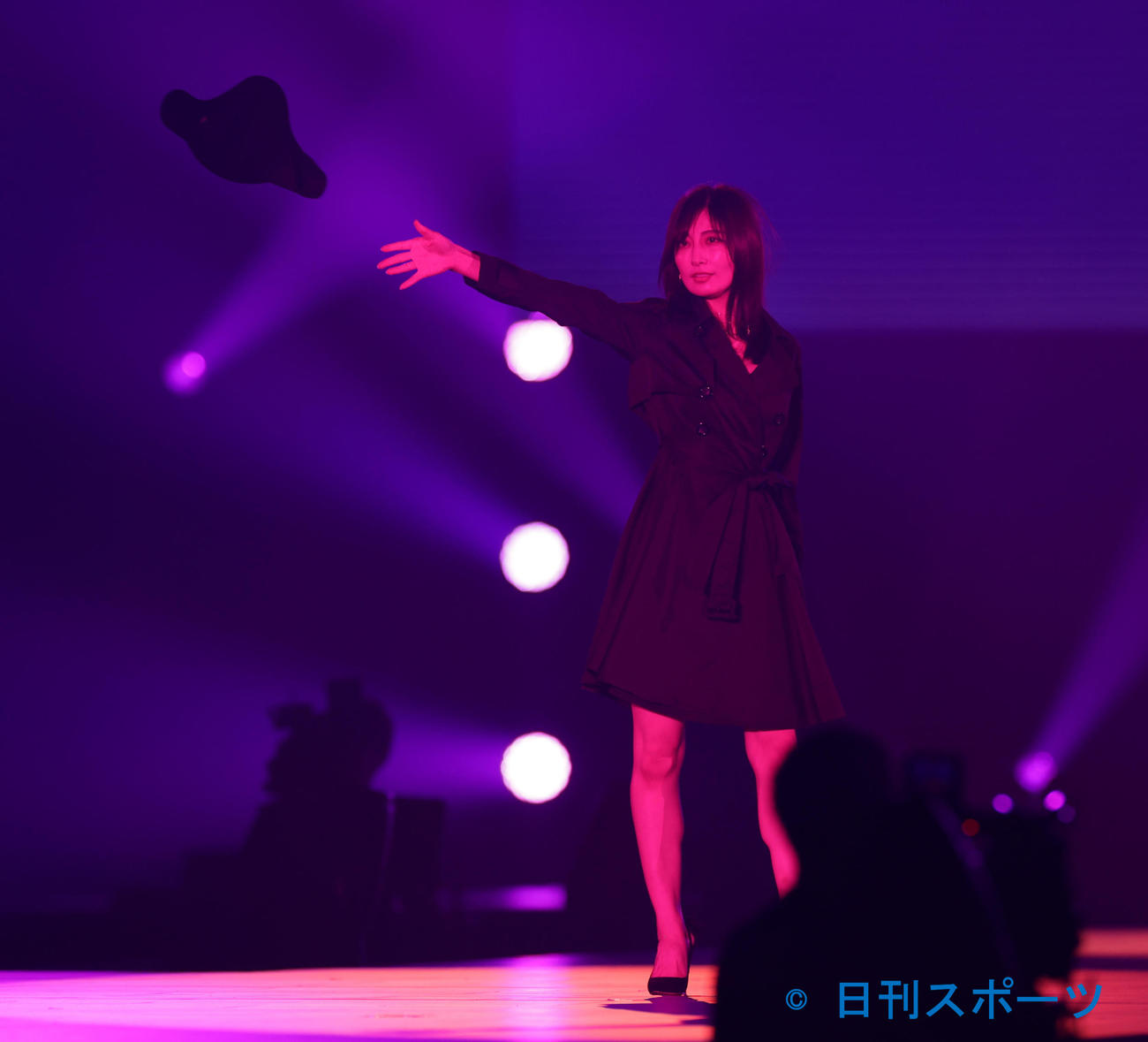 関西コレクション　出演する熊田曜子（撮影・清水貴仁）