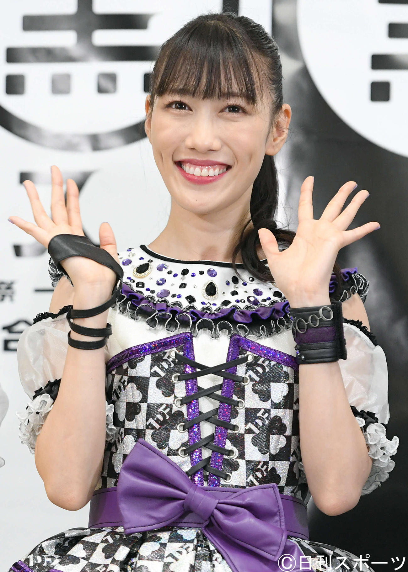 「黒フェス2021」に出場したももいろクローバーZの高城れに（撮影・たえ見朱実）