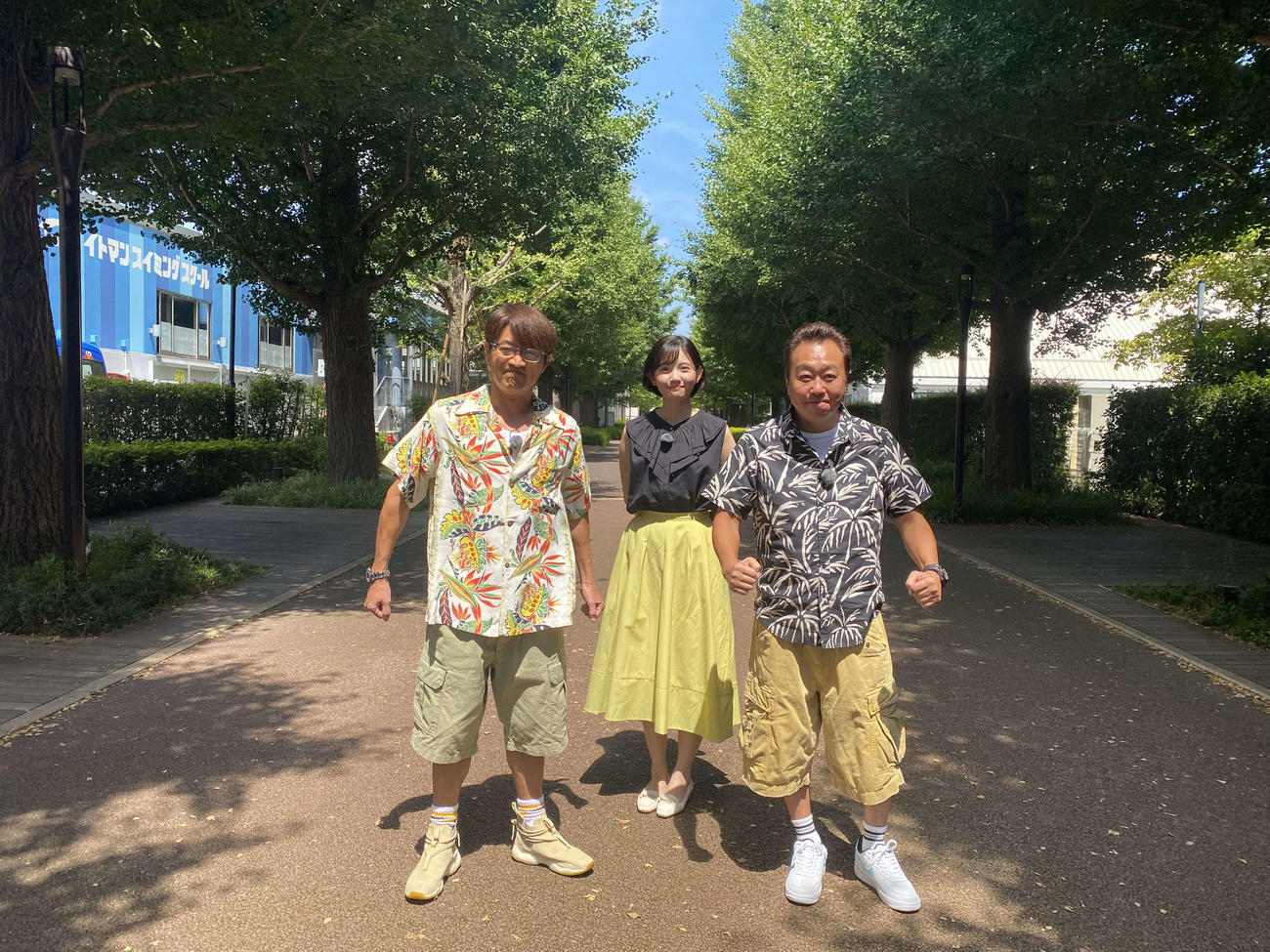 左から大竹一樹、田中瞳、三村マサカズ