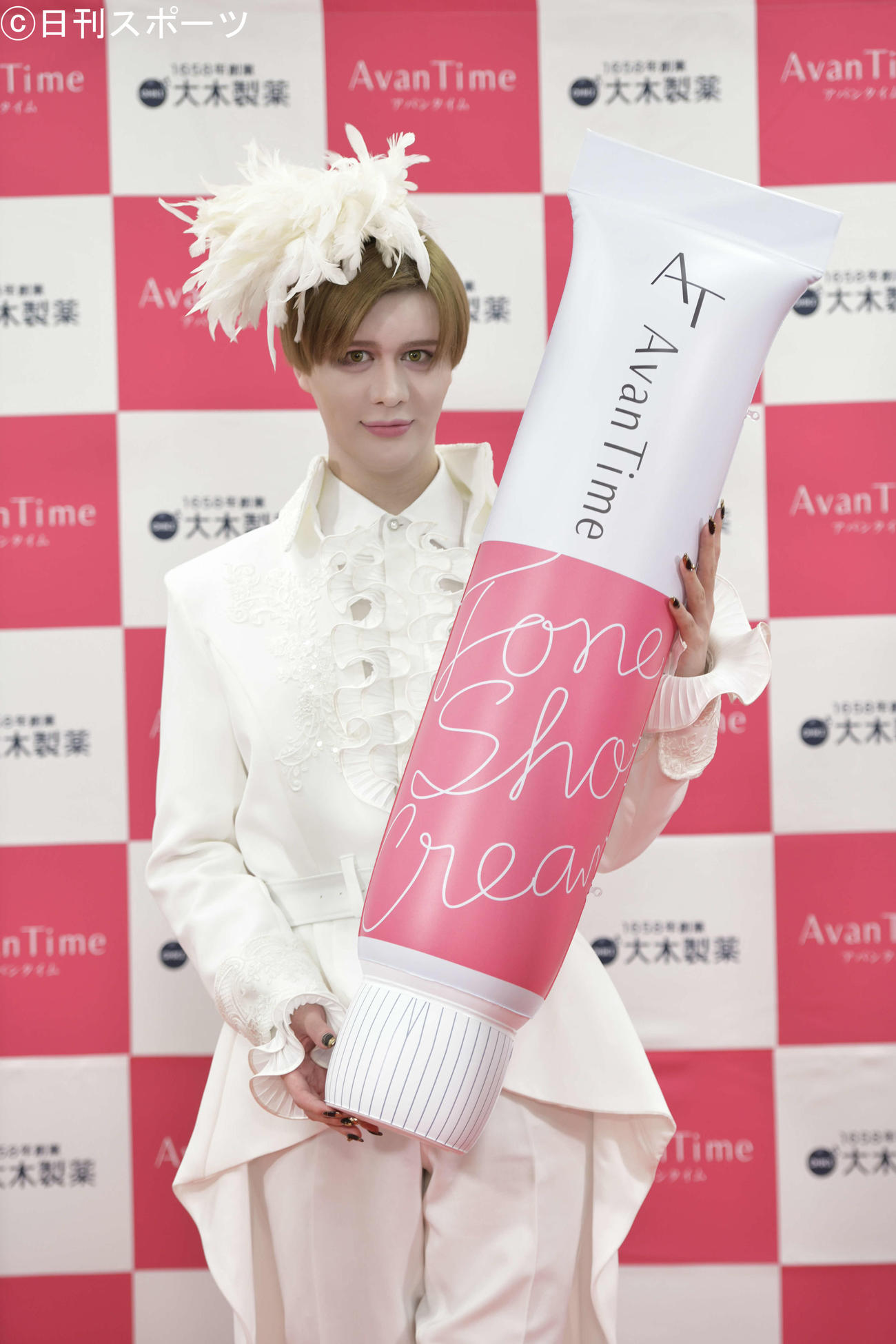 美容クリーム「アバンタイム　トーンショットクリーム」新WEBCM発表会に出席したMatt