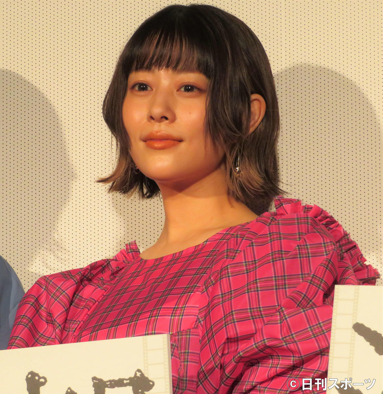 映画「浜の朝日の嘘つきどもと」（タナダユキ監督）の公開記念舞台あいさつに登壇した高畑充希（撮影・三須佳夏）