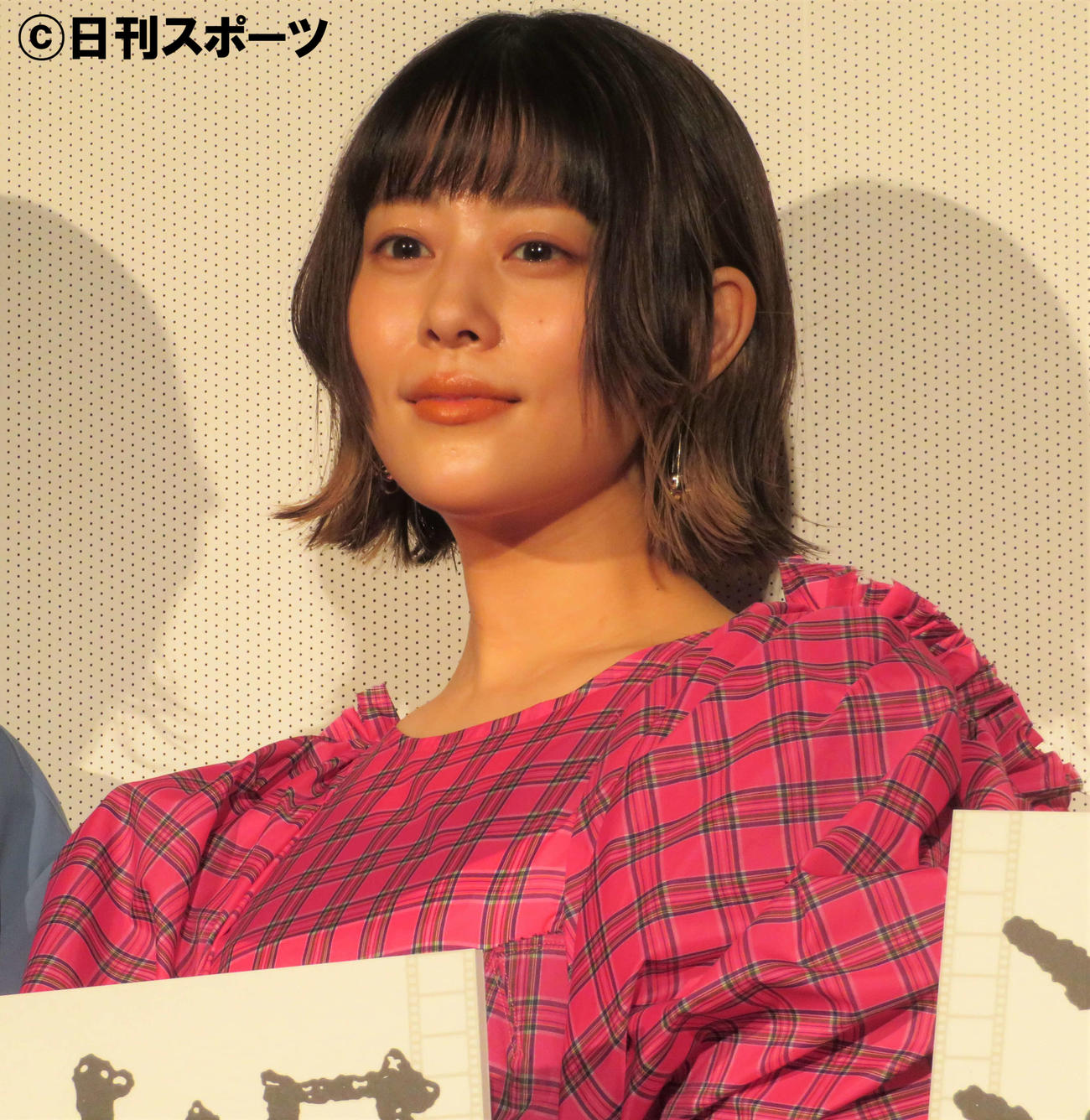 映画「浜の朝日の嘘つきどもと」の公開記念舞台あいさつに登壇した高畑充希（撮影・三須佳夏）
