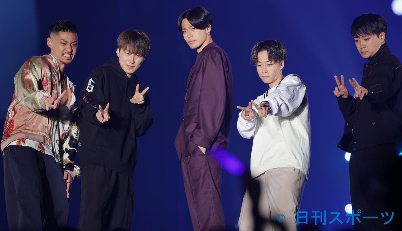 5人組YouTuberのコムドット（2021年9月5日撮影）