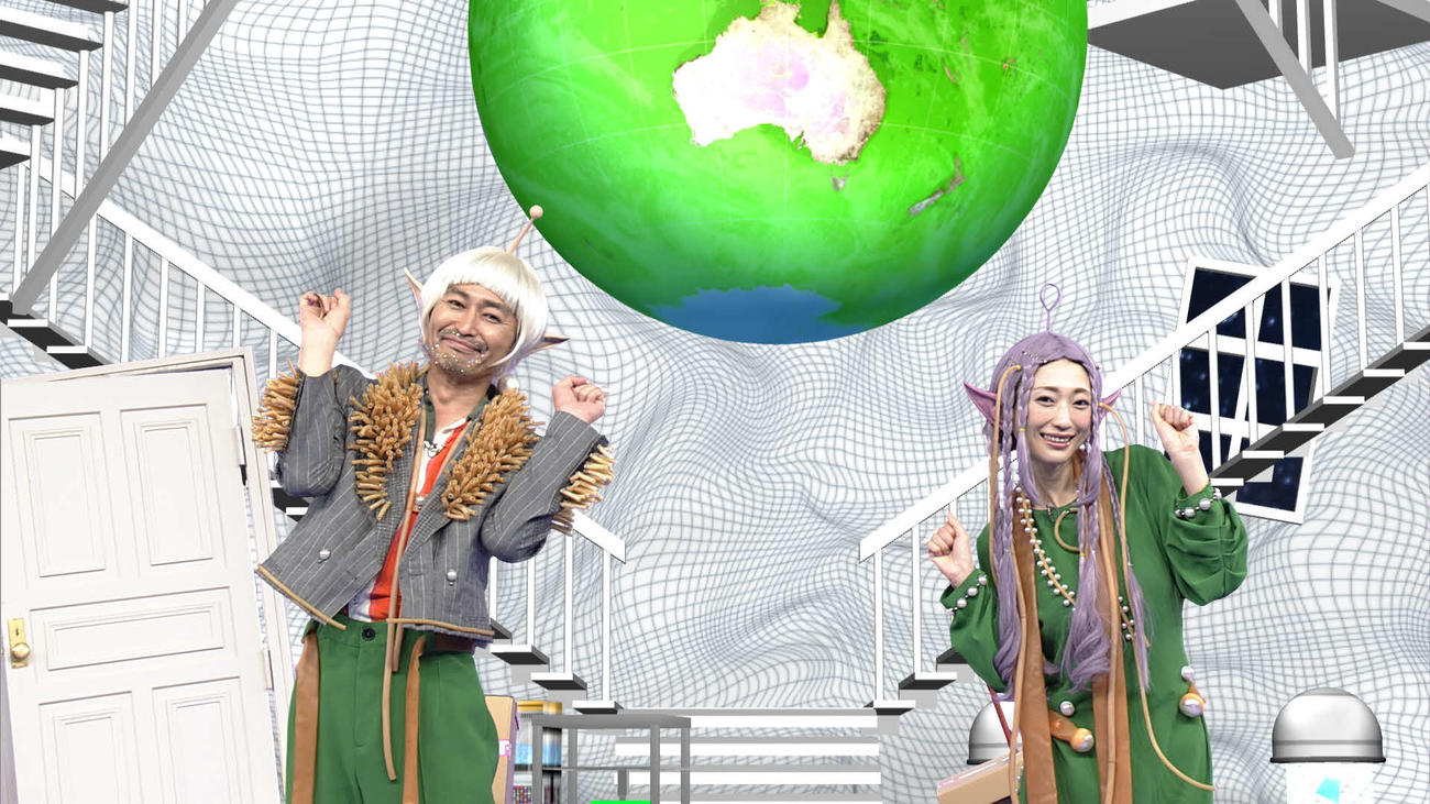 NHK特別番組「いとしの地球アワー」に出演する安田顕（左）と壇蜜