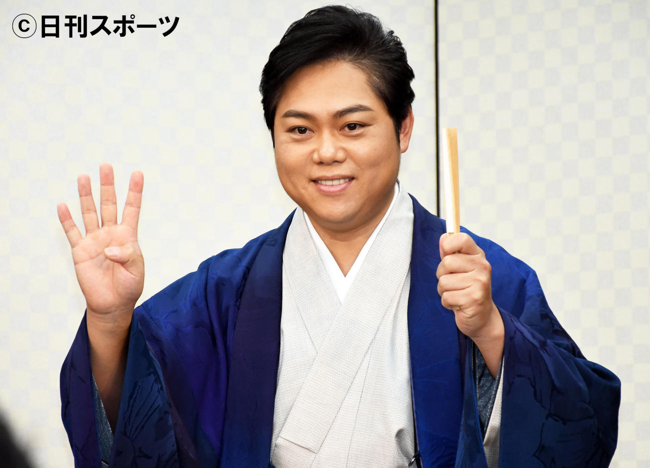 バースデーイベント「三山家とさ春　落語会」を行った三山ひろし（撮影・大友陽平）