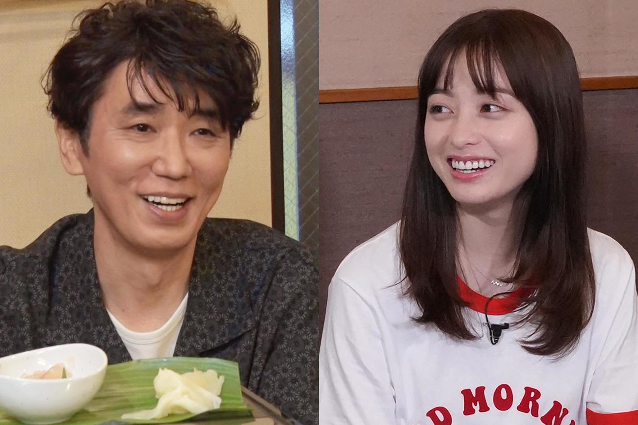 サプライズゲストのユースケ・サンタマリア（左）と橋本環奈（C）フジテレビ