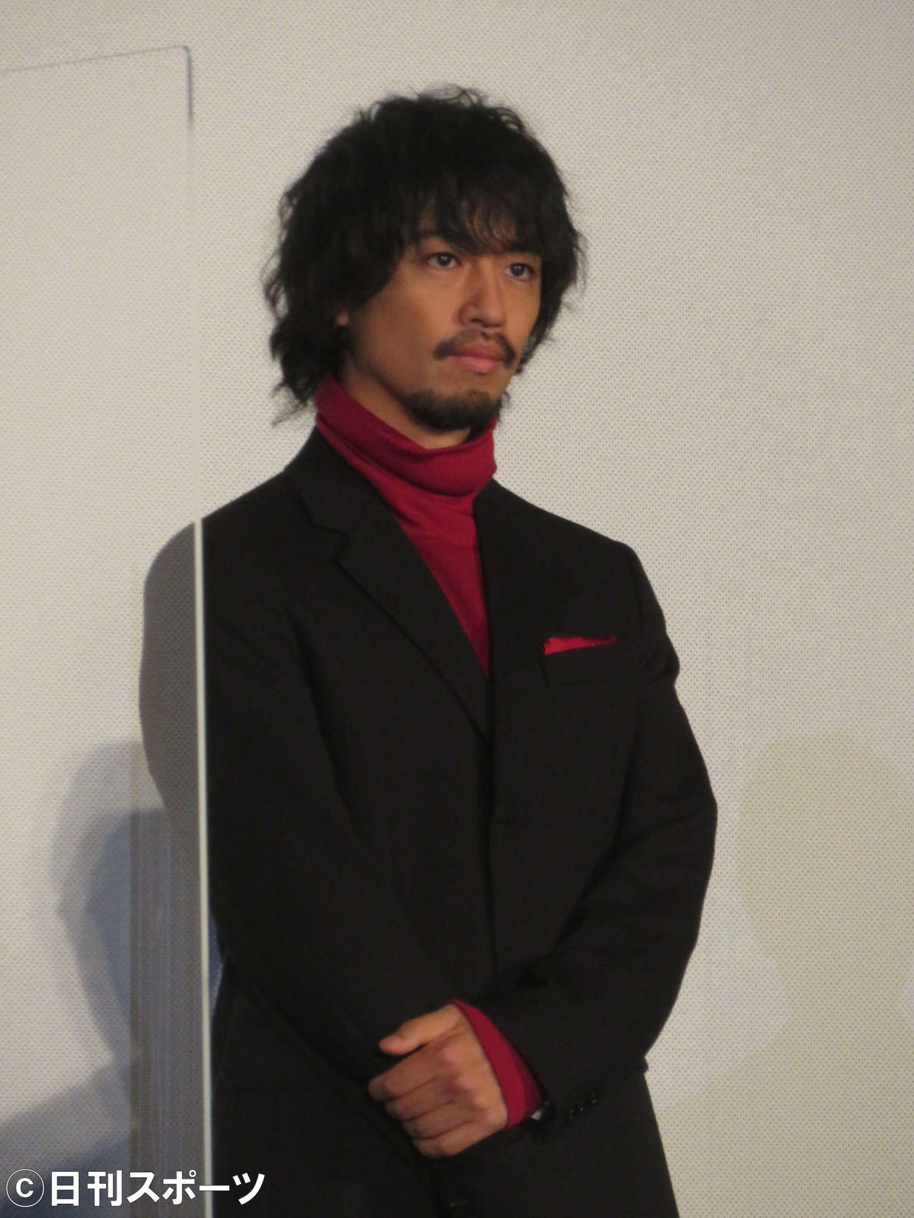 映画「CUBE　一度入ったら、最後」完成披露試写会に登壇した斎藤工（撮影・村上幸将）