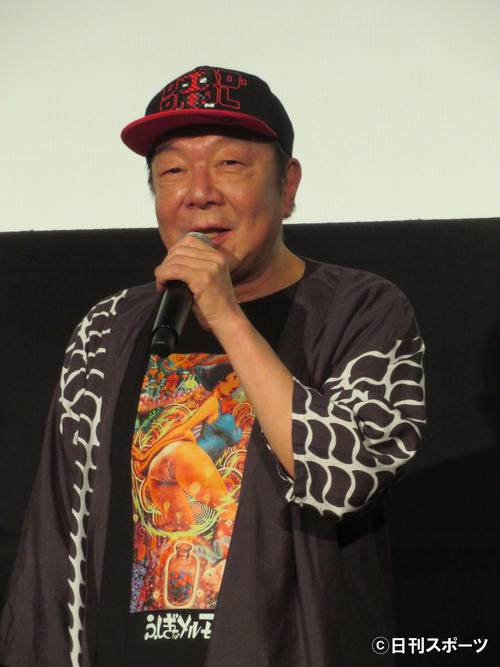 映画「空白」初日舞台あいさつに登壇した古田新太（撮影・村上幸将）