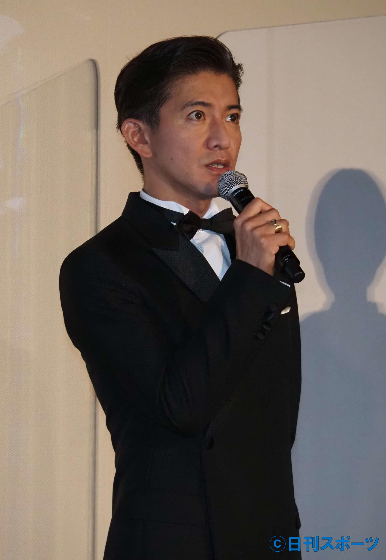 映画「マスカレード・ナイト」大ヒット御礼舞台あいさつに出席した木村拓哉（撮影・遠藤尚子）